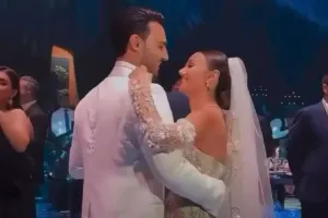 Bakıda dəbdəbəli toyda məşhur ulduzlar - Video