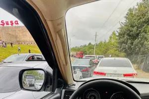 Şuşada ilk tıxac!