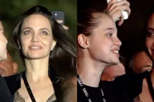 Ancelina qızı ilə konsertdə...