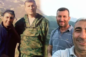 Şəhid olmuş dostu ilə görüntülərini paylaşdı