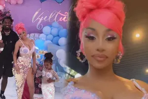 Kardi qızına doğum günü keçirdi