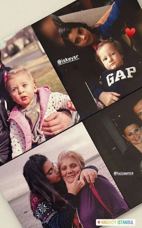 Günay oğlu ilə qayınatasının dəfnində