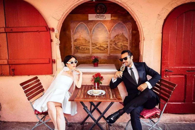 Özgenin 66 minlik nikah “look”u