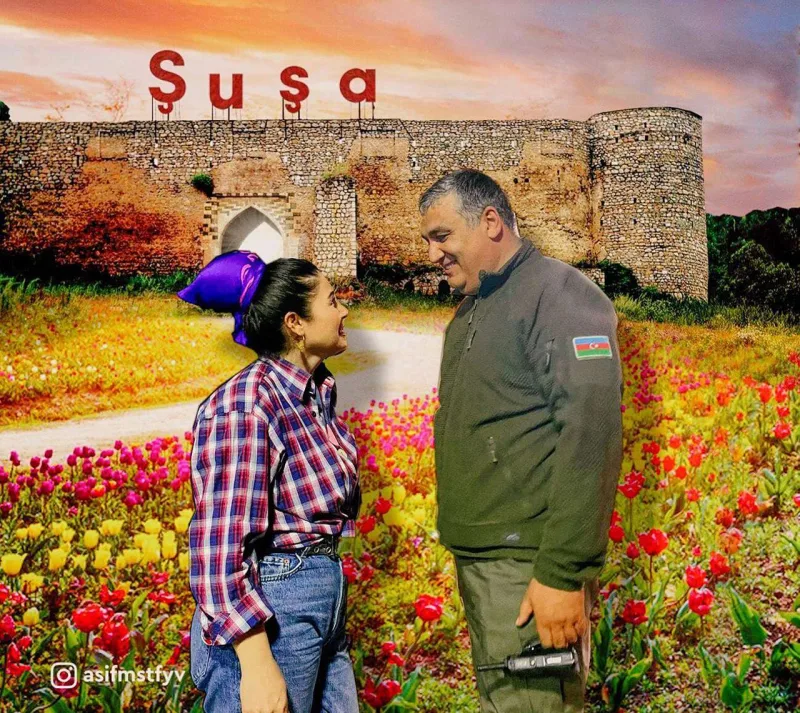 Elnarə Rövşənlə Şuşaya “getdi”