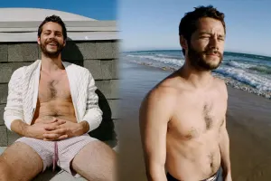 Fit bədəni olmasa da, yarıçılpaq pozalar verdi