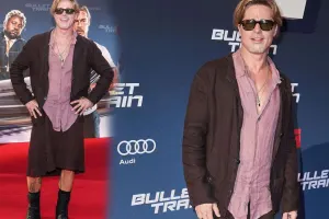 Bred Pitt qalasına ətəklə qatıldı