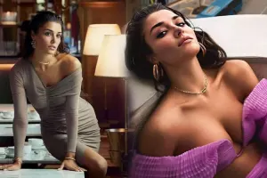 Məşhur jurnal üçün Budapeştdə pozalar verdi