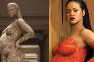 Rihannaya heykəl qoydular
