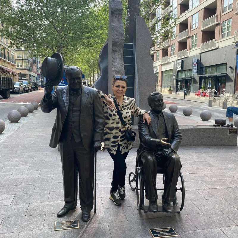 Nəzakət Teymurova okeanın o tayında... - FOTOLAR