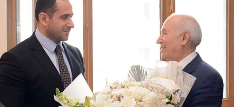 Nazir müavini Xalq artistini təbrik etdi