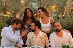 Ana olmağa hazırlaşan Gupse tətildə...