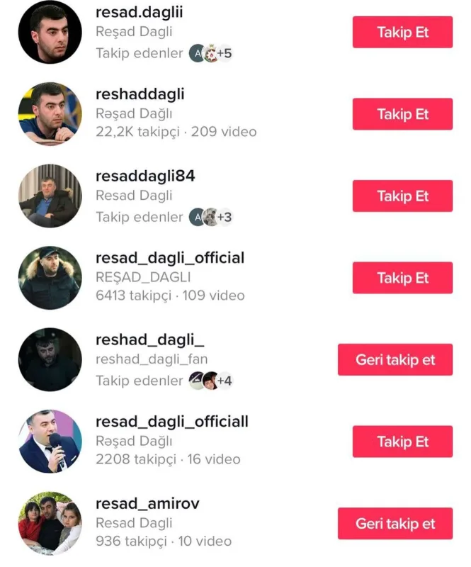 TikTok-da Rəşad Dağlıya qarşı dələduzluq