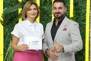 İlk efirinin qonağı əri oldu