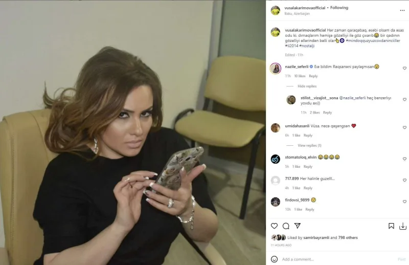 Nazilə Vüsaləni Rəqsanəyə bənzətdi