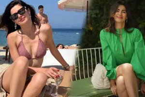 Bu sezon ilk dəfə çimərlik geyimində görüntüləndi