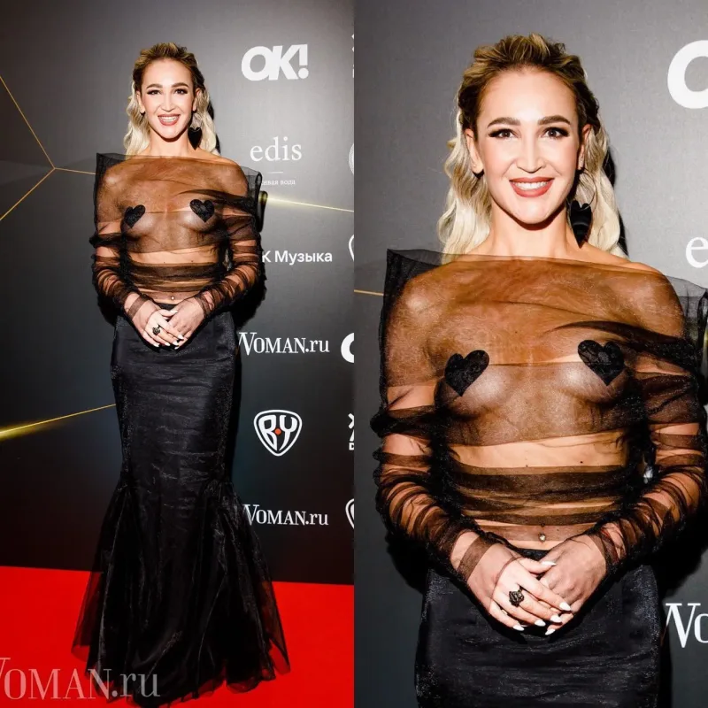 Olqa transparan geyimi ilə diqqət çəkdi