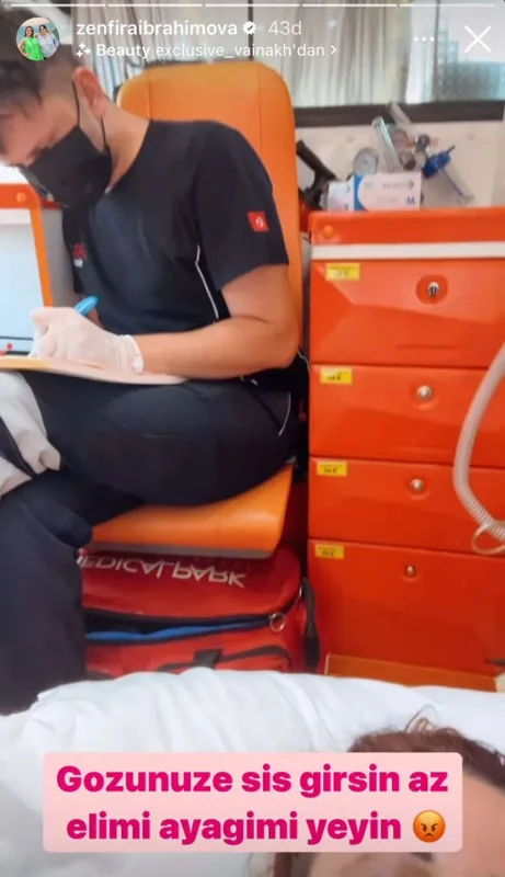 Zenfira Bodrumda xəstəxanalıq oldu