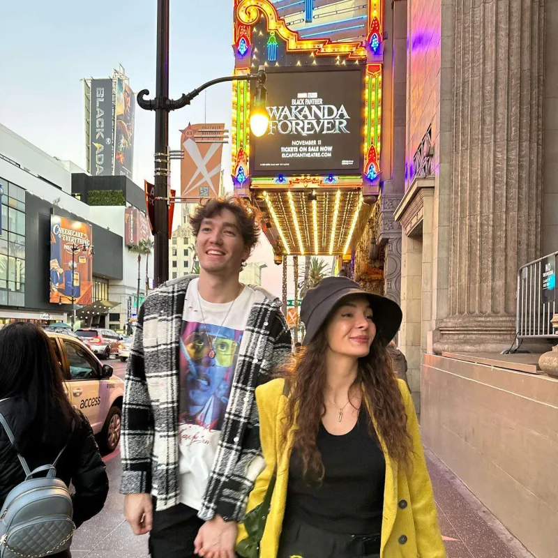 Ebru və Cedi cütlüyündən Amerika pozaları