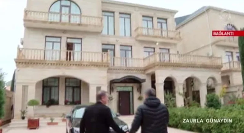 Rəqsanənin dəbdəbəli bağ evindən ilk görüntülər