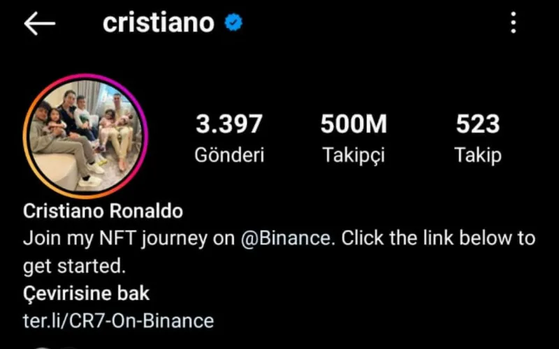 Bunu edən ilk şəxs Ronaldo oldu