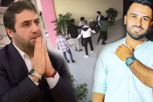 Elvinlə Sabirin əlbəyaxa davası - Video