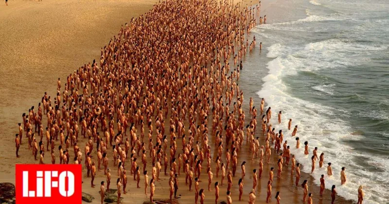 2500 insan birgə çılpaq poza verdi