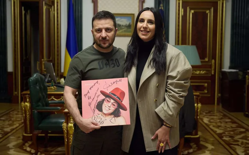 Jamala Zelenski ilə görüşdü