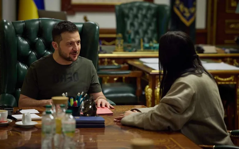 Jamala Zelenski ilə görüşdü