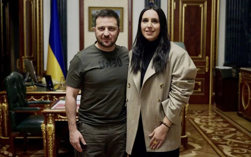 Jamala Zelenski ilə görüşdü