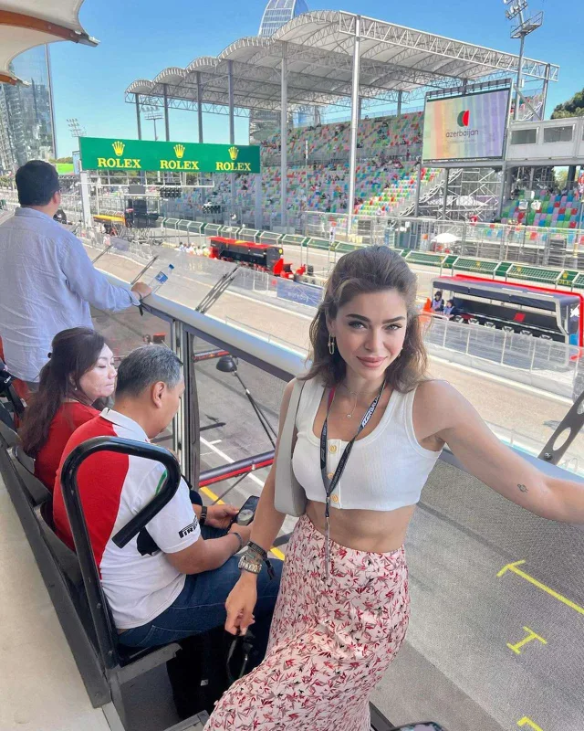 Öykü Çelik “Formula 1”i izlədi