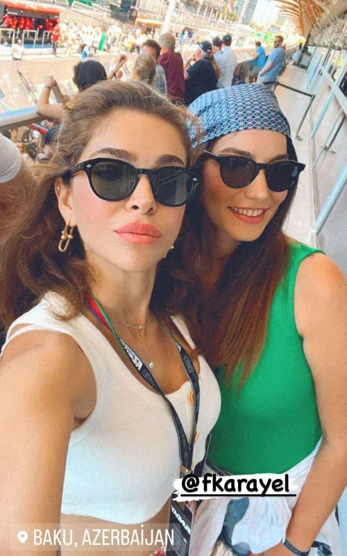 Öykü Çelik “Formula 1”i izlədi