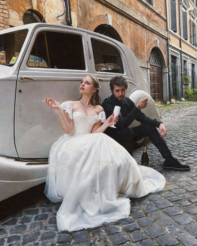 İpeklə Ufukdan yeni nikah fotoları