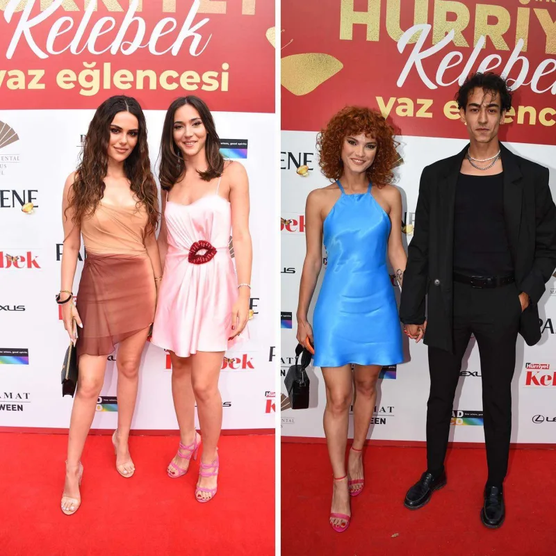 Türk məşhurlar  “Kelebek yazı” qırmızı xalısında...