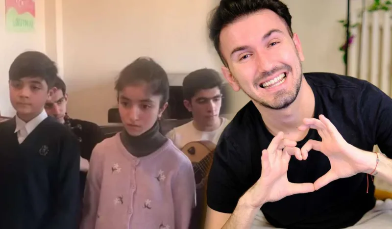 Türk tiktoker azərbaycanlı uşaqlara heyran oldu - Video