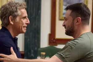 Məşhur aktyor Zelenski ilə görüşdü