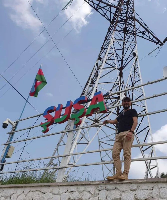 Faiq Ağayev Şuşadan fotolar paylaşdı