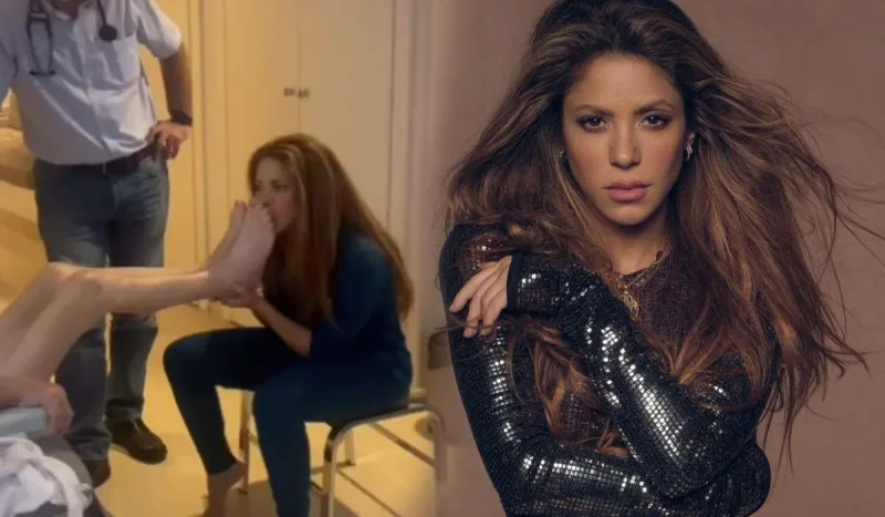 Şakira atasının ayaqlarını öpdü - Video