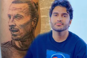 İbrahim məşhur hücumçunun şəklini ayağına döydürdü