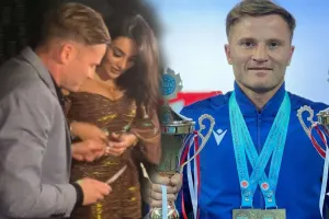 Eduard Məmmədov sevgilisinin ad günündə