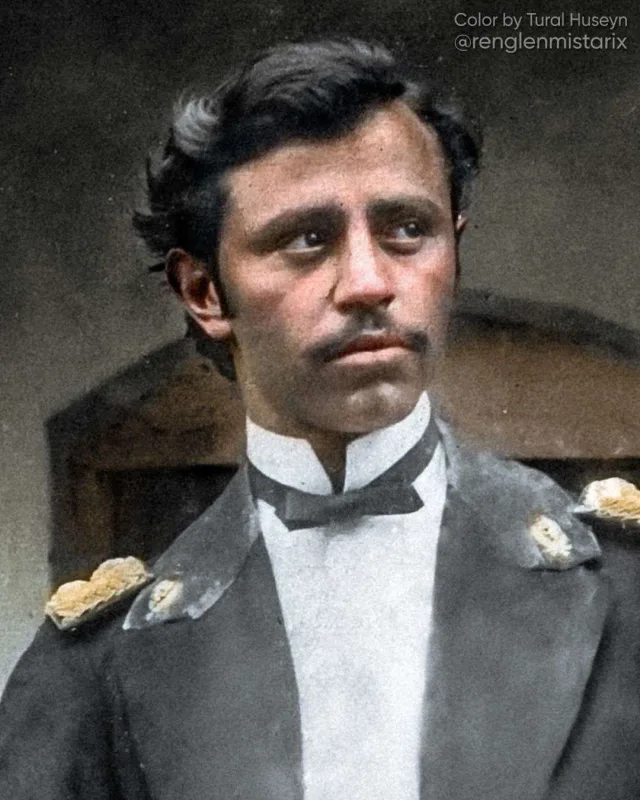 Üzeyir Hacıbəyovun rənglənmiş gənclik fotosu...