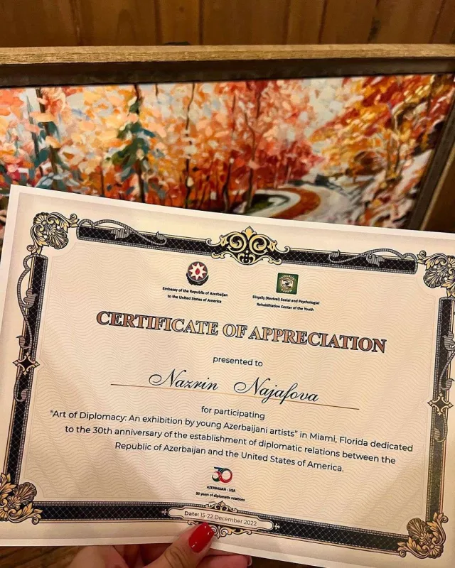 Xalq artistinin qızı Mayamidə mükafatlandırıldı