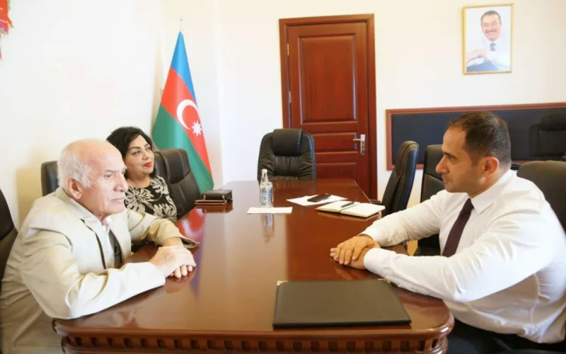 Nazir müavini Xalq artisti ilə görüşdü