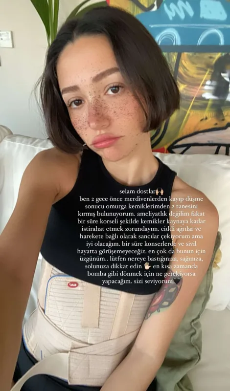 Zeynepin onurğa sümükləri sındı