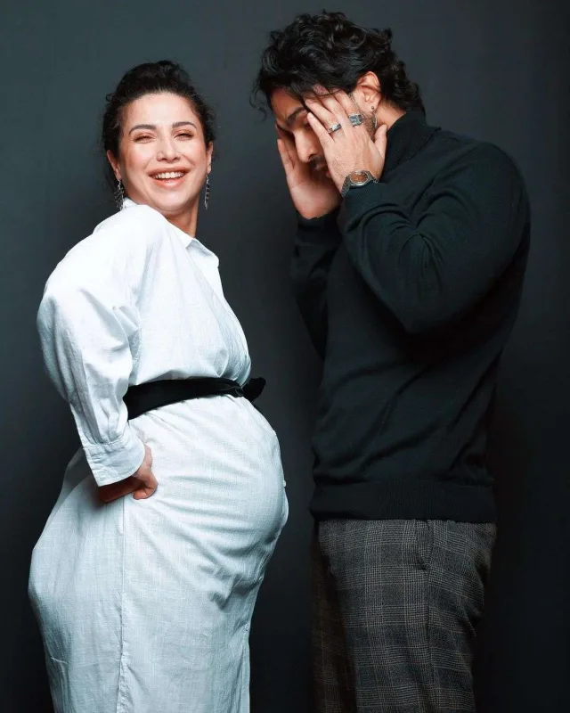 İbrahimdən hamilə xanımıyla fotosessiya