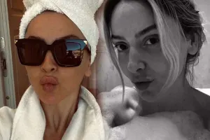 Hadise duş aldığı görüntüləri paylaşdı