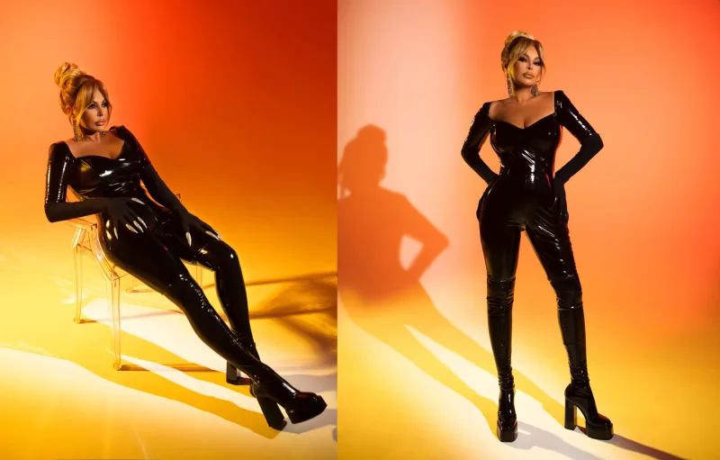 Aygün Kazımova rus fotoqrafa pozalar verdi