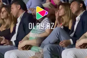 Leyla həyat yoldaşı ilə konsertdə