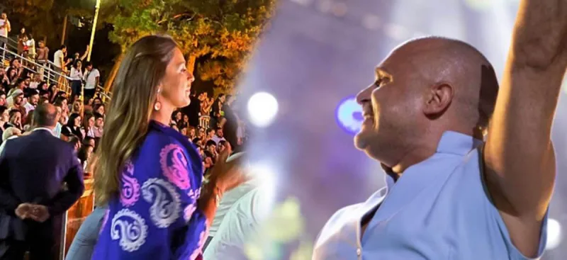 Həyat yoldaşını heyranlıqla izlədi