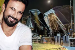 Tarkanın konsert verəcəyi səhnə uçdu