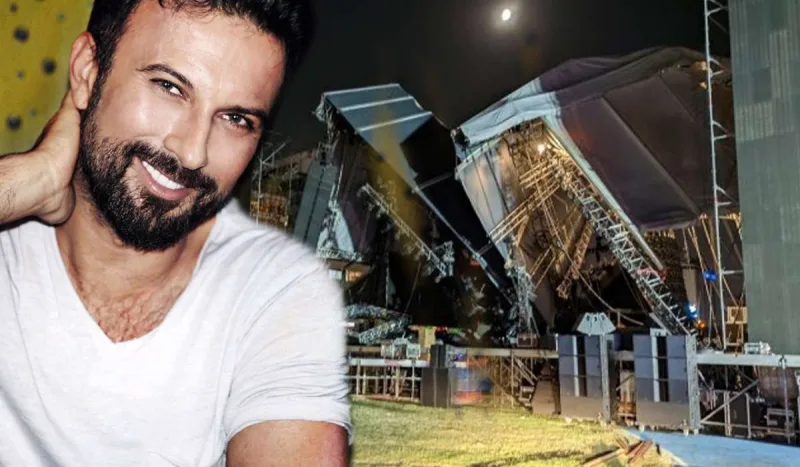 Tarkanın konsert verəcəyi səhnə uçdu